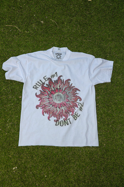 WIN TEE- white/pink